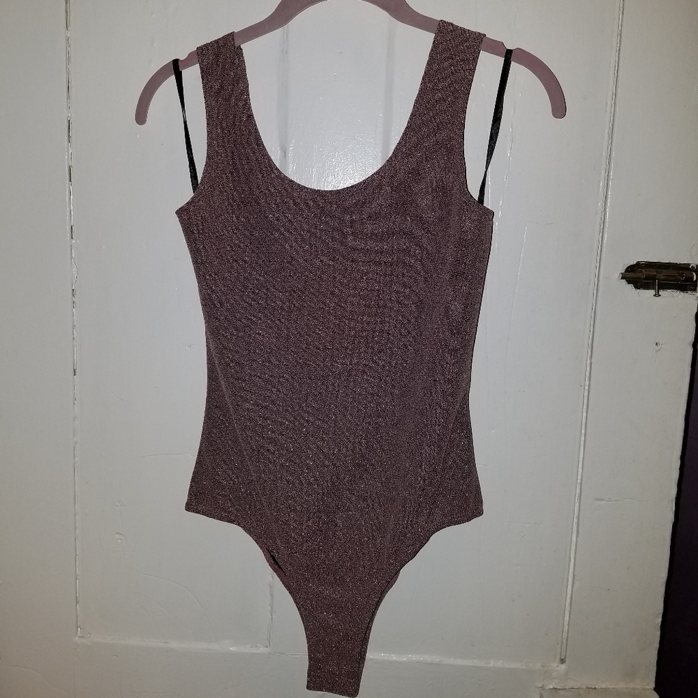 Shimmery Mauve Bodysuit NWT